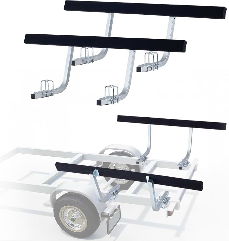 VEVOR Boat Trailer Guide, 16.7"- 60″ Adjustable Design Trailer Guide Poles, 2PCS Trailer Guide-Ons for Ski Boat, Fishing Boat or Sailboat Trailer