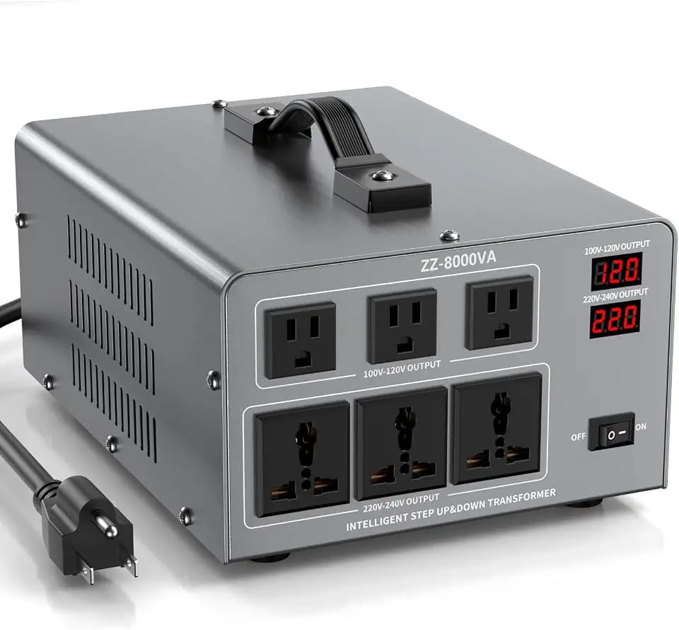 8000W Voltage Converter Transformer, Step Up/Down 110V/220V to 220/230/240V
