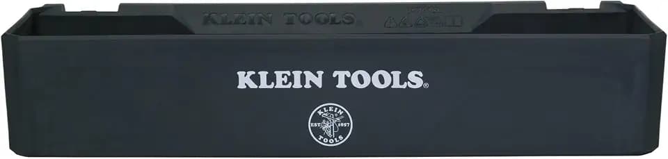 KLEIN TOOLS BC701SL Tray Module Rail System Attachment, 25-Pound Load Rating, Catch All Tray, Weather-Resistant Modular Storage for Man Lifts, Scissor Lifts, and Elevated Work Platforms