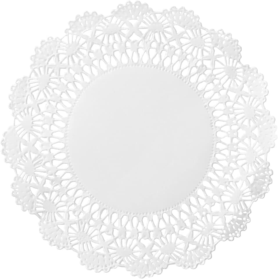Hoffmaster 500234 Cambridge Lace Doily, 5" Diameter, White (Case of 1000)