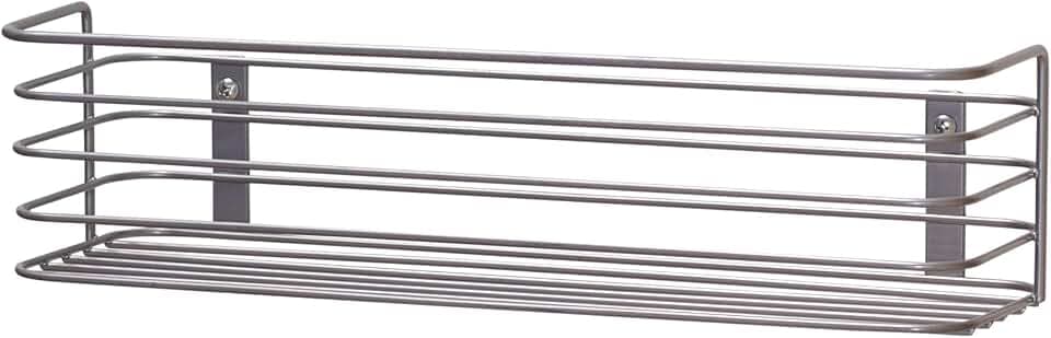 Household Essentials 1226-1 Long Basket Door Mount Cabinet Organizer | Mounts to Solid Cabinet Doors or Walls