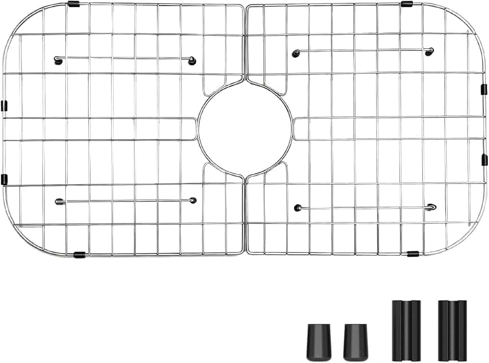 Foldable Sink Protector Grid, 26-1/16"×14-1/16" Sink Bottom Rack