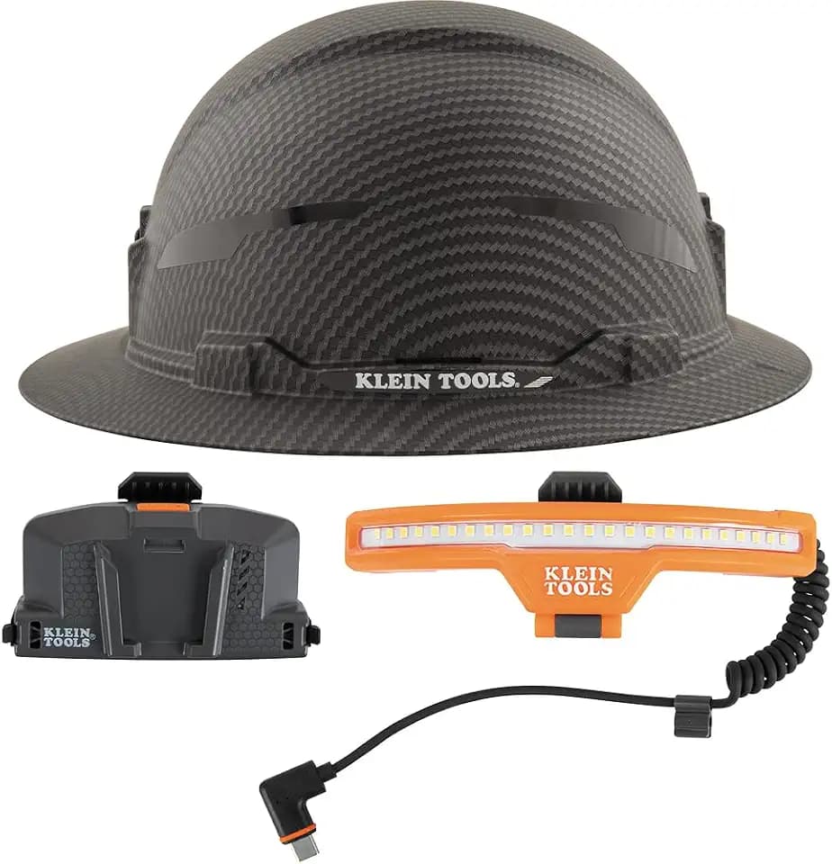 Klein Tools 80160 Non-Vented Hard Hat Set, 3-Piece
