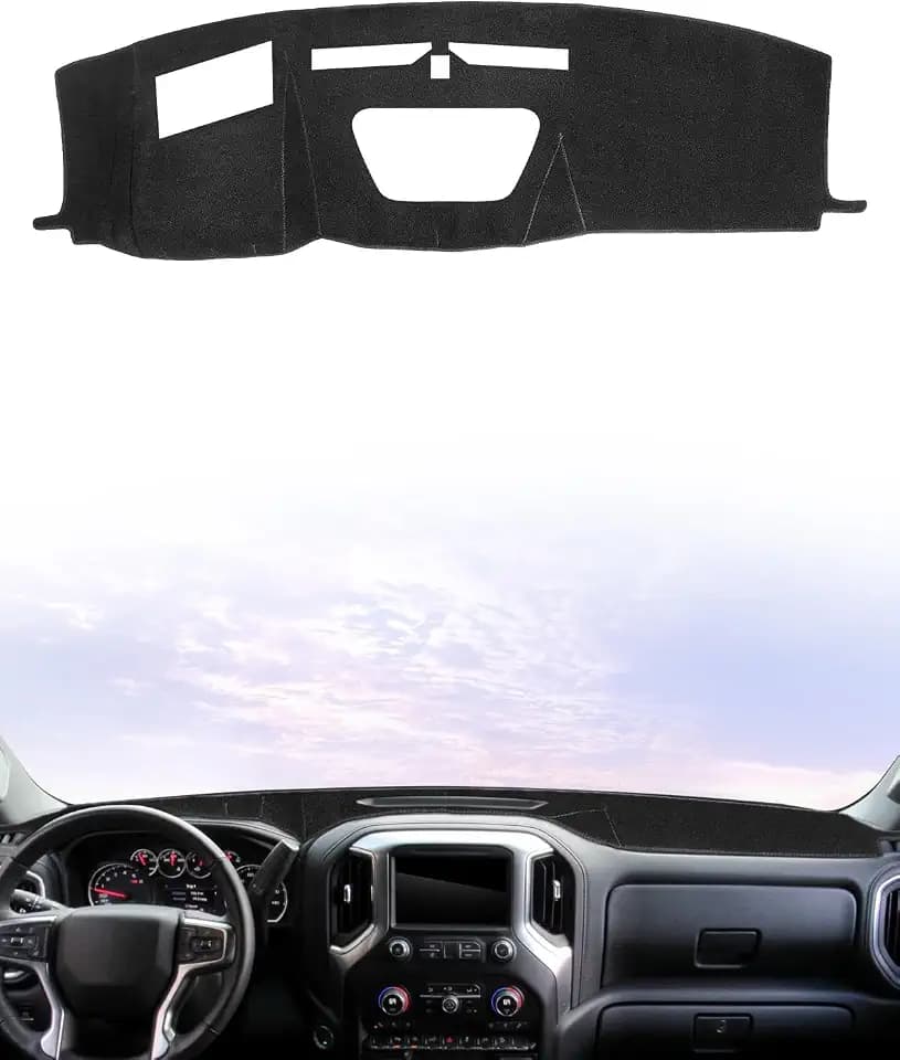 SKYLOTEC Dash Cover Mat for 2019-2025 Chevy Silverado 1500 2500 HD 3500HD