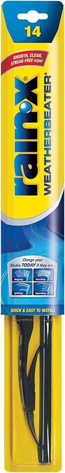 Rain-X RX30214 WeatherBeater Wiper Blades, 14" Windshield Wipers (Pack of 1), Automotive Replacement Windshield Wiper Blades That Meet Or Exceed OEM Quality And Durability Standards