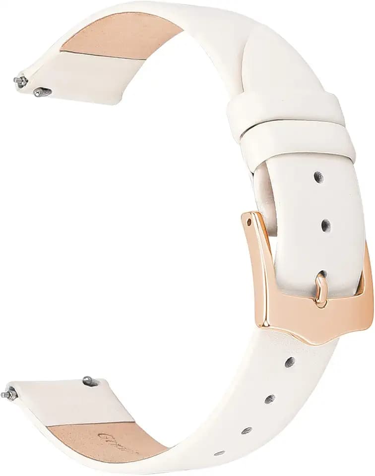 EACHE Genuine Leather Watch Bands for Women Thin Quick Release Watch Strap