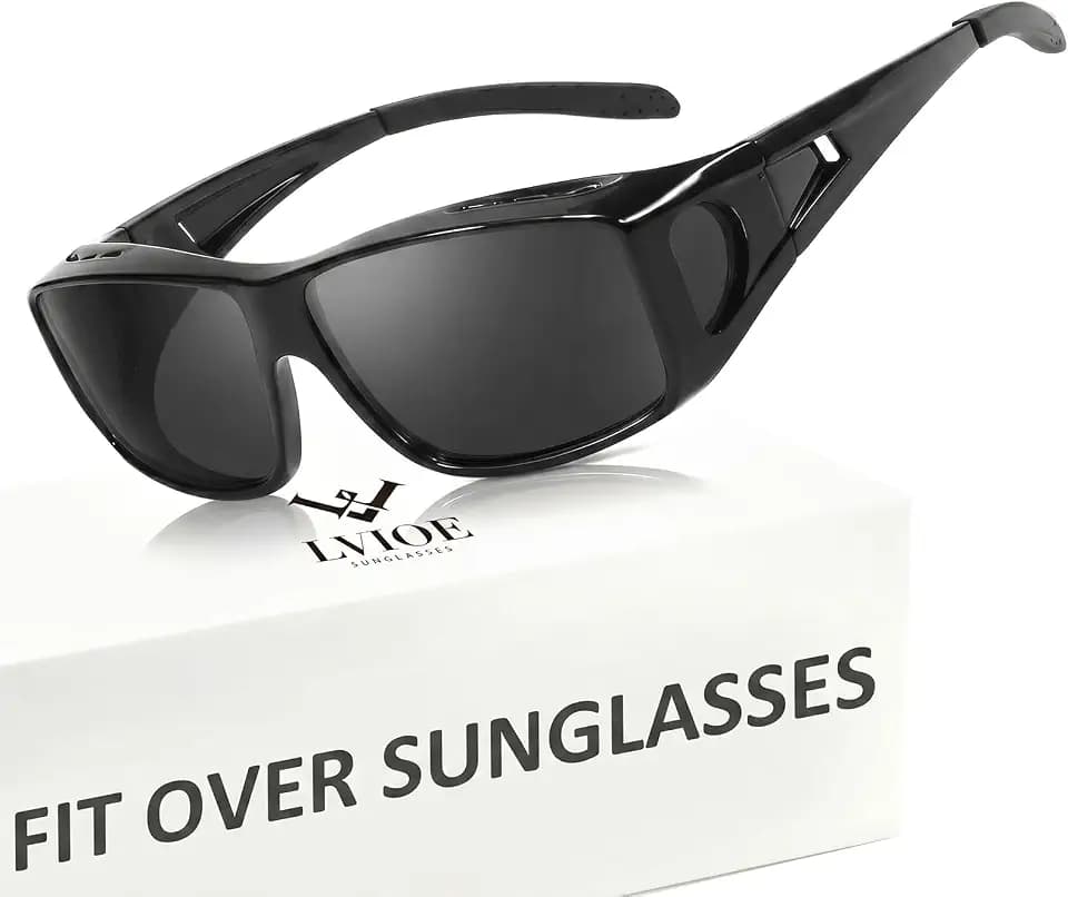 LVIOE Polarized Sunglasses Fit Over Glasses for Men Women