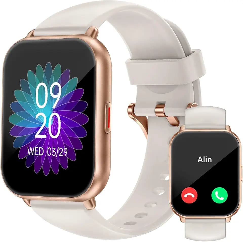 Smartwatch mit Telefonfunktion,Smartwatch für Damen Herren 1.85'' HD Screen
