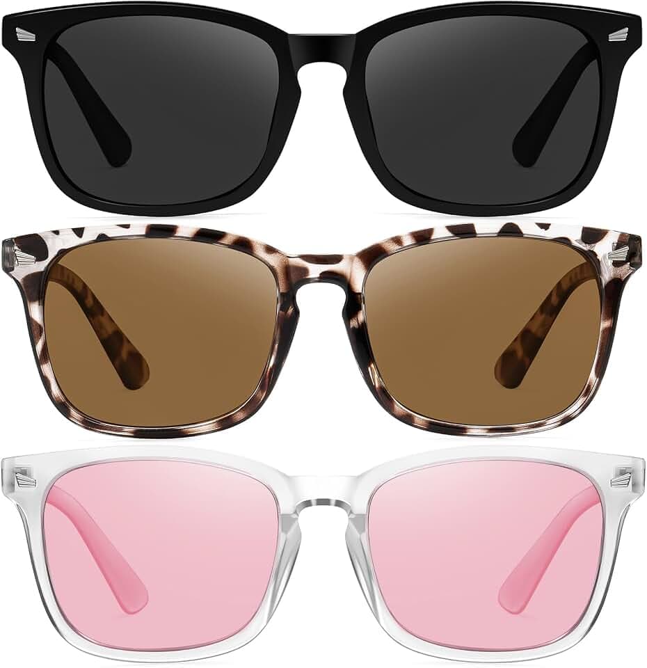 Ougenni Retro Sunglasses for Women Men, Vintage UV400 Protection