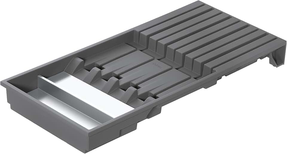 Blum AMBIA-LINE Messerhalter für Schublade | bis 9 Messer | Oriongrau matt