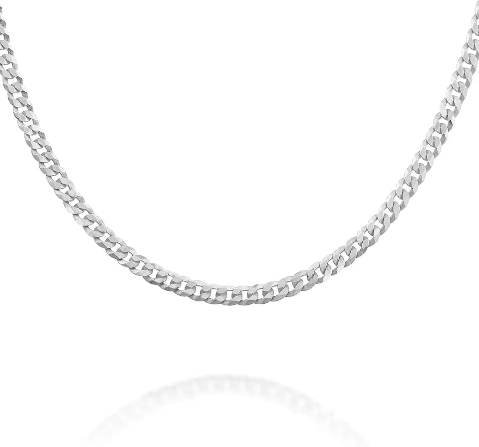 PAVOI 22K Gold Plated Chain Necklace for Women Men, Italian Silver Necklace