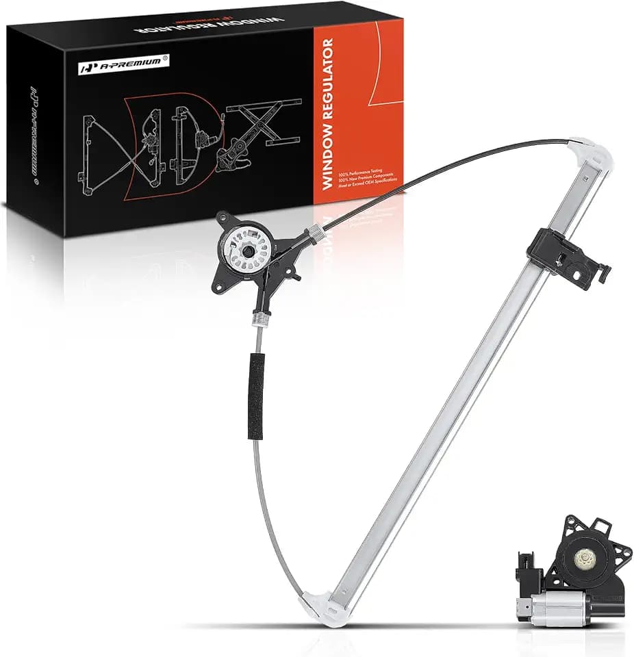 A-Premium Rear Passenger Side Power Window Regulator with Motor (6-Pin)