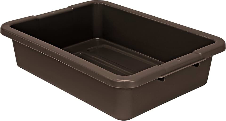 FSE 373-FSB-20155RBNCS Bussing Tub, 20"L x 15"W x 5"H Ribbed Bottom Bus Box