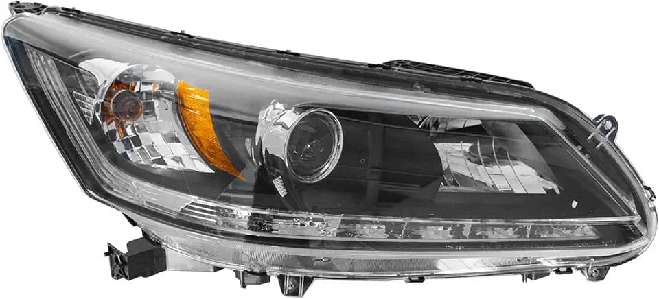 TRQ Passenger Side Headlight Assembly Halogen