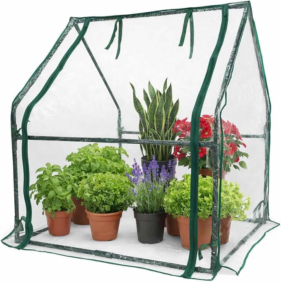 Gardzen Mini Greenhouse 36.2”(L) x36.2”(W) x42.5”(H)