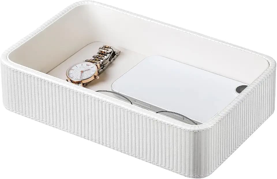 Small Valet Tray Key Bowl Nightstand Organizer Bedside CatchallTray