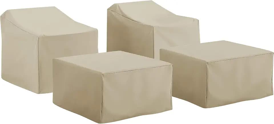 Crosley Furniture Patio 4-Piece Chair & Ottoman Cover Set