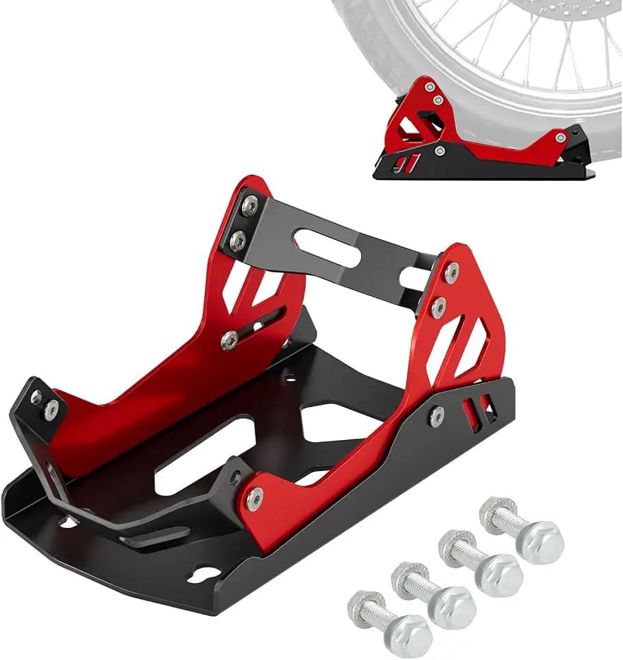 Foldable Motorcycle Wheel Chock 1800 lbs Capacity for Transportation