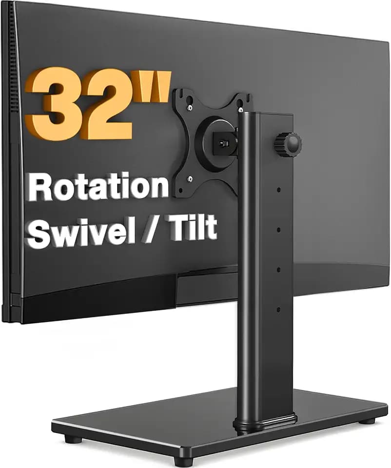TAVR Furniture Single Monitor Stand VESA Mount for 13-32 Inch Screens