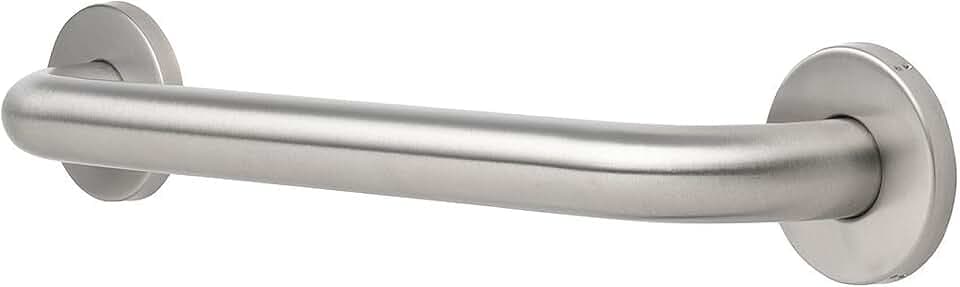 Homewerks 068 HW11424SS 24 inch Bathroom Grab Bar with 1-1/4 Inch Diameter and Concealed Screws ADA Compliant, Stainless Steel