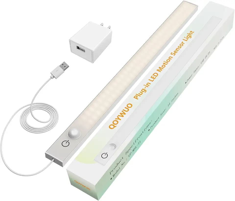 USB Plug-in Motion Sensor Light, Night/Day/ON Modes, Bright&Dimmable