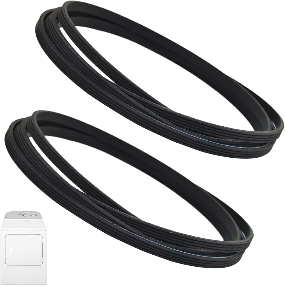Dryer Belt for Whirlpool Kenmore WED4815EW1 WED5000DW2 WED4950HW0, 2 Pack