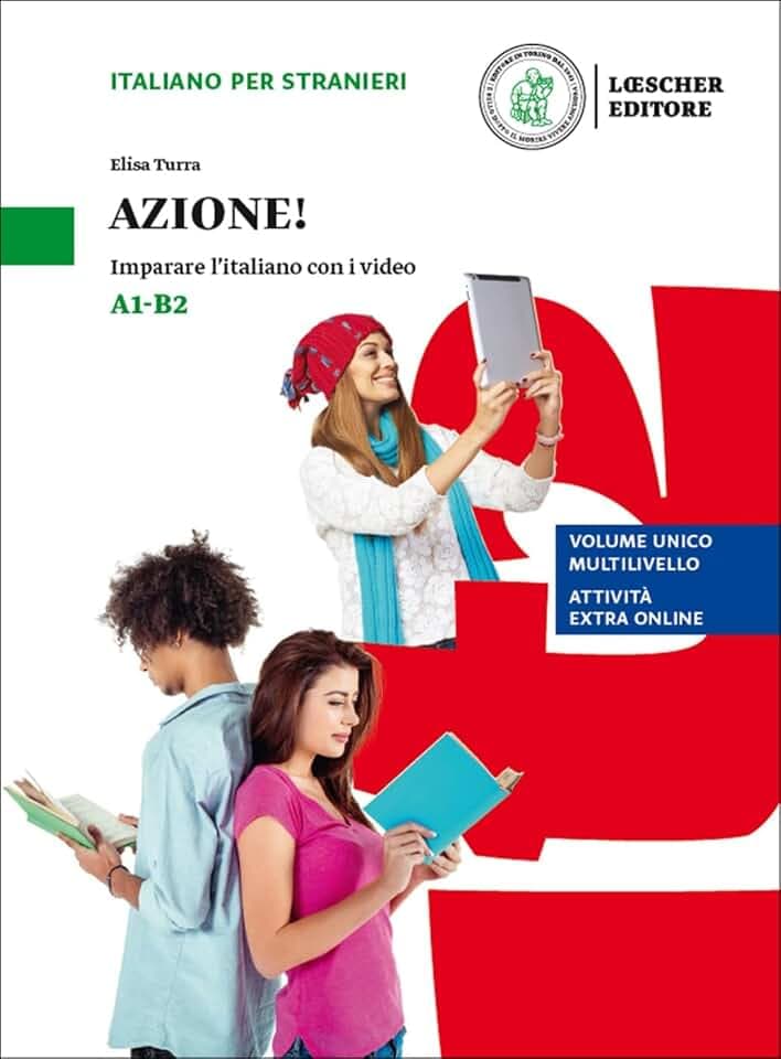 Azione! A1–B2 – Edizione ibrida: Imparare l’italiano con i video. Libro dello studente e degli esercizi + codice di accesso al libro in digitale sul sito imparosulweb.eu (36 mesi)