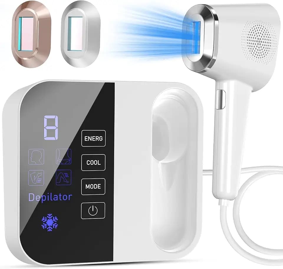TMOMT OPT Laser Hair Removal Device Pro, 3 in 1 Beauty Salon Grade Home Hair Remover Device with Cooling System, IPL Body Painless Laser Hair Removal for Face Arms Legs Bikini Line, Women and Men