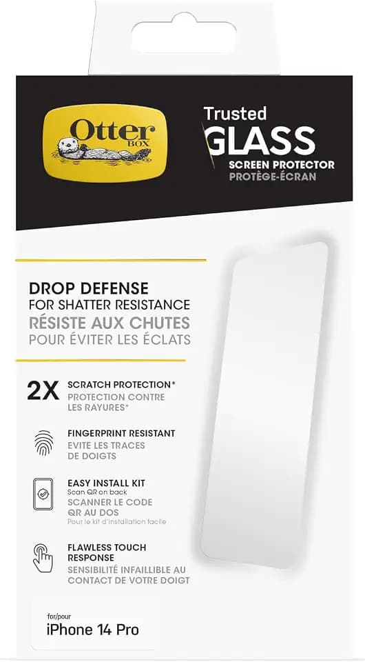 OtterBox iPhone 14 Pro Max Trusted Glass Case - Clear