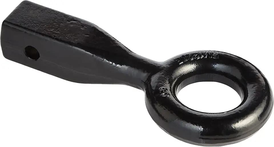 Buyers Products RM1225E Forged Receiver Mounted Tow Eye – Heavy Duty 12,000 lb Towing Capacity, Fits 2 Inch Hitch Receiver, Corrosion Resistant Black Powder Coated Steel, Trailer Truck Hitch Accessory
