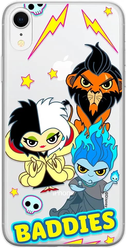 ERT GROUP Handyhülle für iPhone XR Original und offiziell Lizenziertes Disney Muster Disney Villains 004 optimal an die Form des Handy angepasst, teilweise transparent