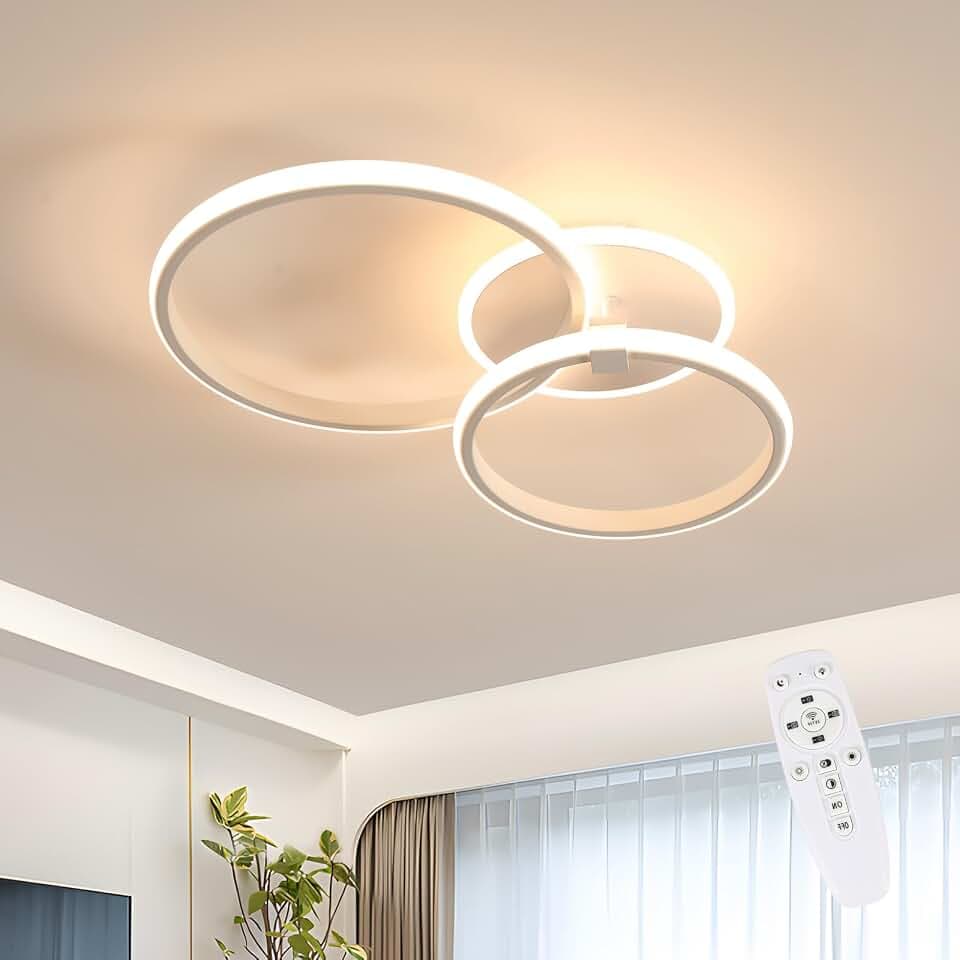 Riserva Deckenleuchte Dimmbar 42W, Rund, 3000K-6500K, Weiß
