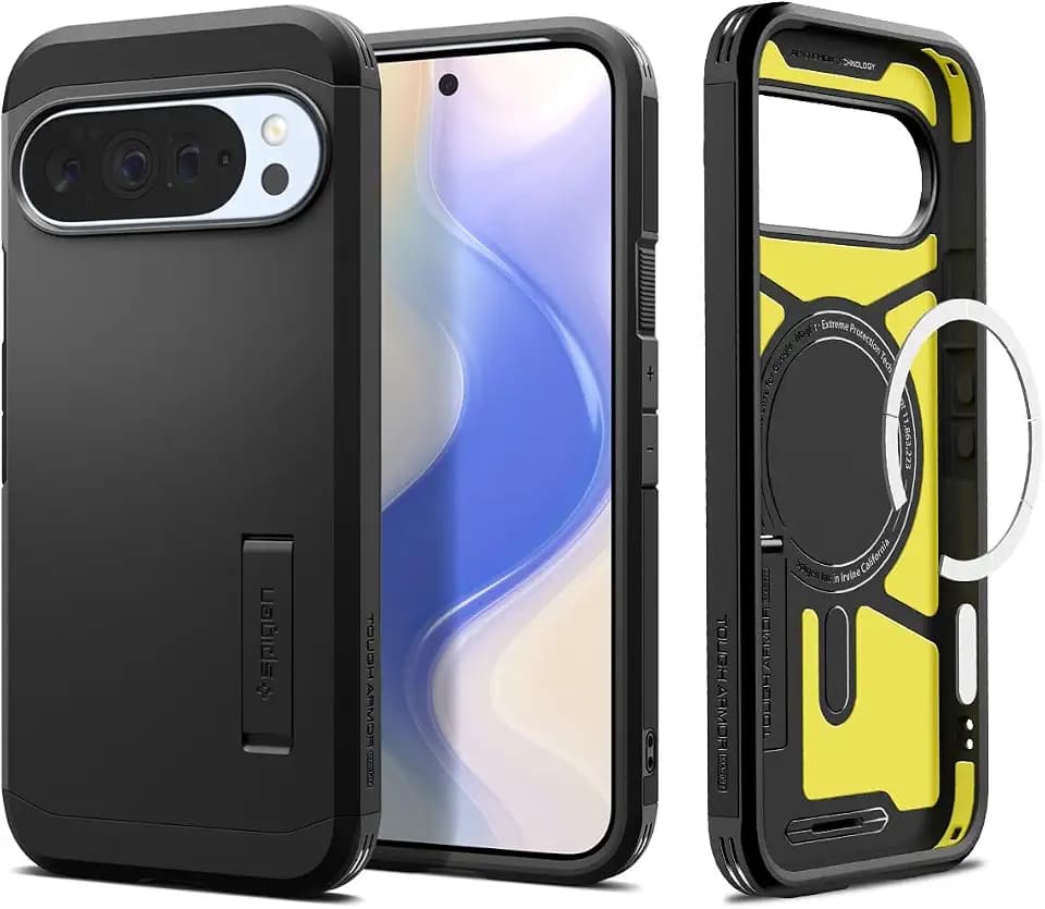 Spigen Tough Armor MagFit for Pixel 10/Pro Case, Black
