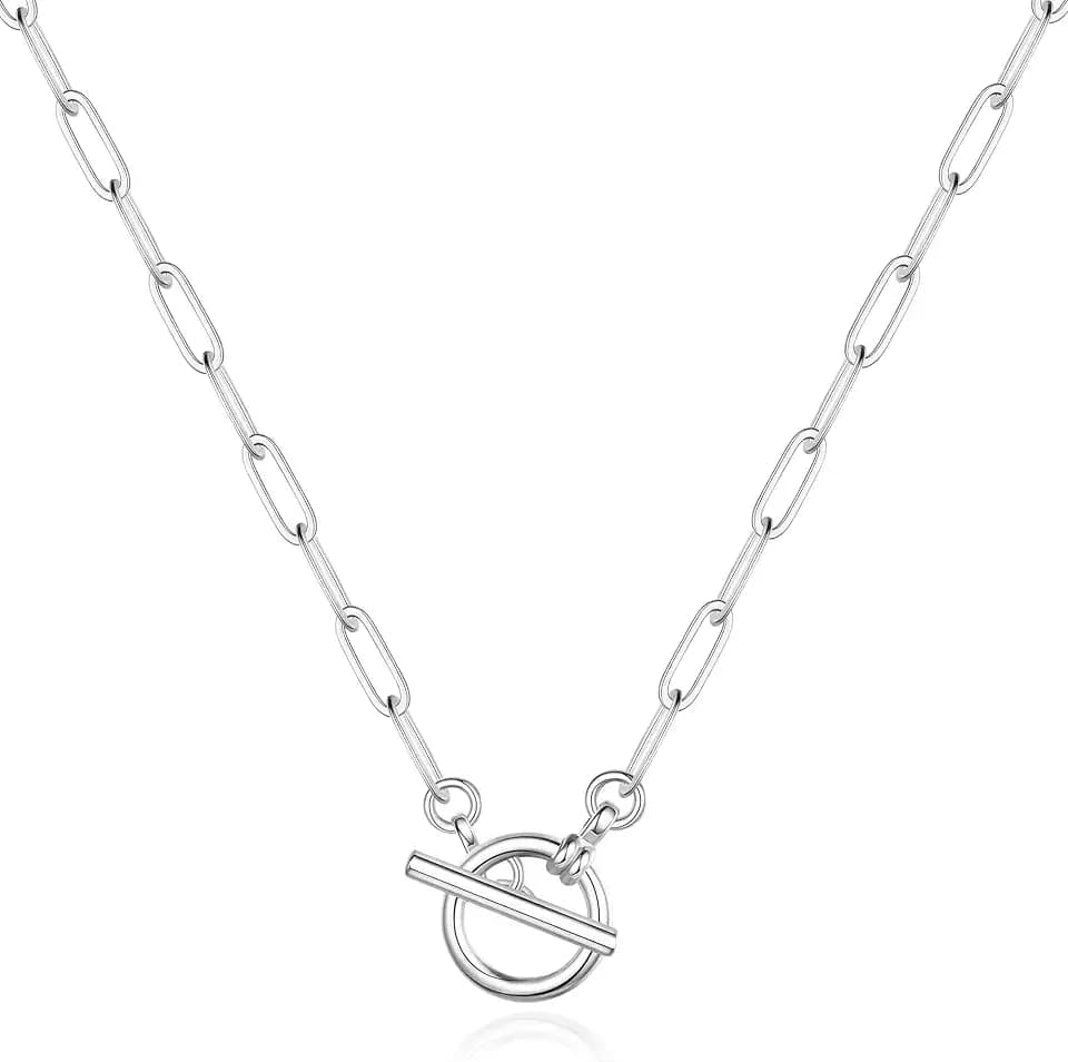 Turandoss 14K-Gold-Plated Necklaces for Women - Lock Evil Eye Medallion Vintage Coin Necklace Bee Sun Moon Shell Chain Necklace Layered Paperclip Chain Necklaces for Women Jewelry Gifts