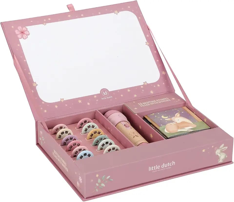Little Dutch 4780 Taschenlampenprojektor für Kinder "Gute-Nacht-Geschichten" - Fairy Garden