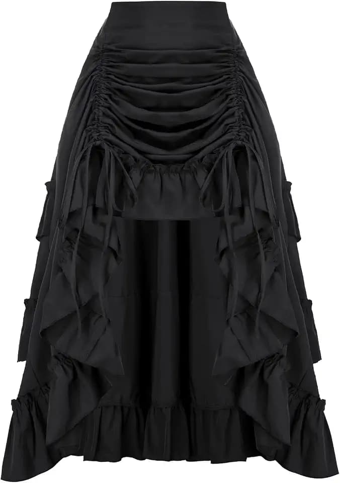 Scarlet Darkness Damen Renaissance Gothic Steampunk-Viktorianischer Piratenrock