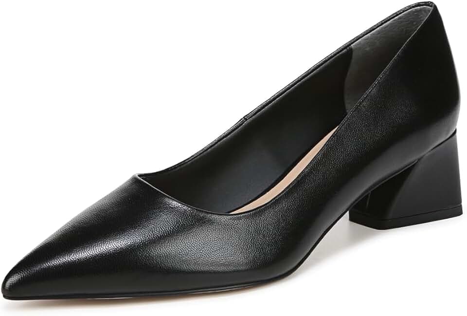 Franco Sarto Women's Racer Pointed Toe Block Heel Pumps