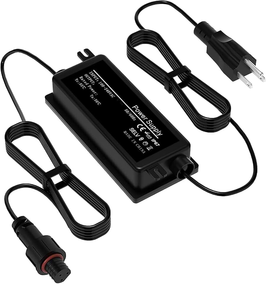 36V Waterproof Power Supply for Govee Permanent Outdoor Lights Only Compatible with Govee H705A H705B H705C Power Adapter Cord (not Compatible with grooved 3-pin connectors)