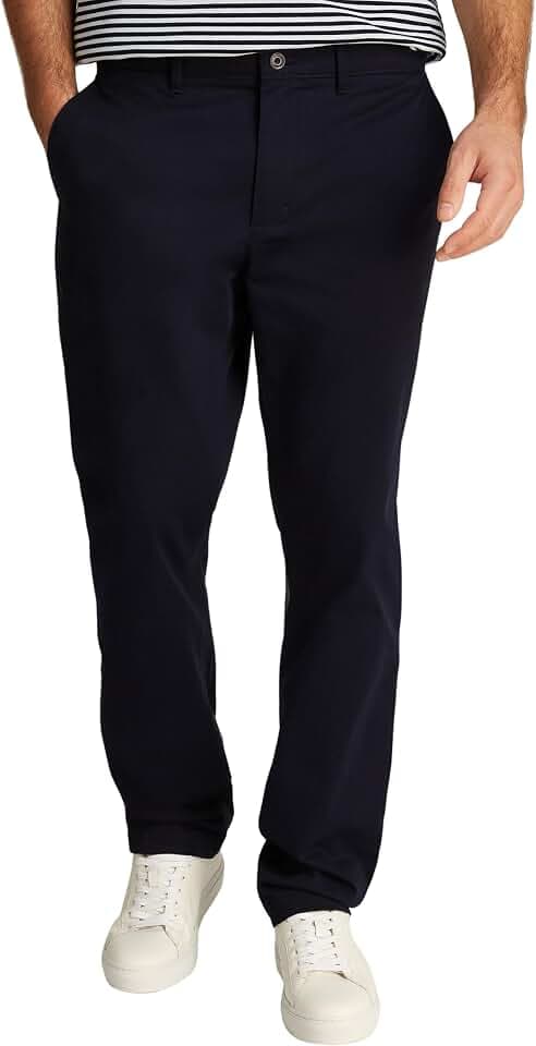 Tommy Hilfiger Herren Chino Hose Denton Satin Straight Fit