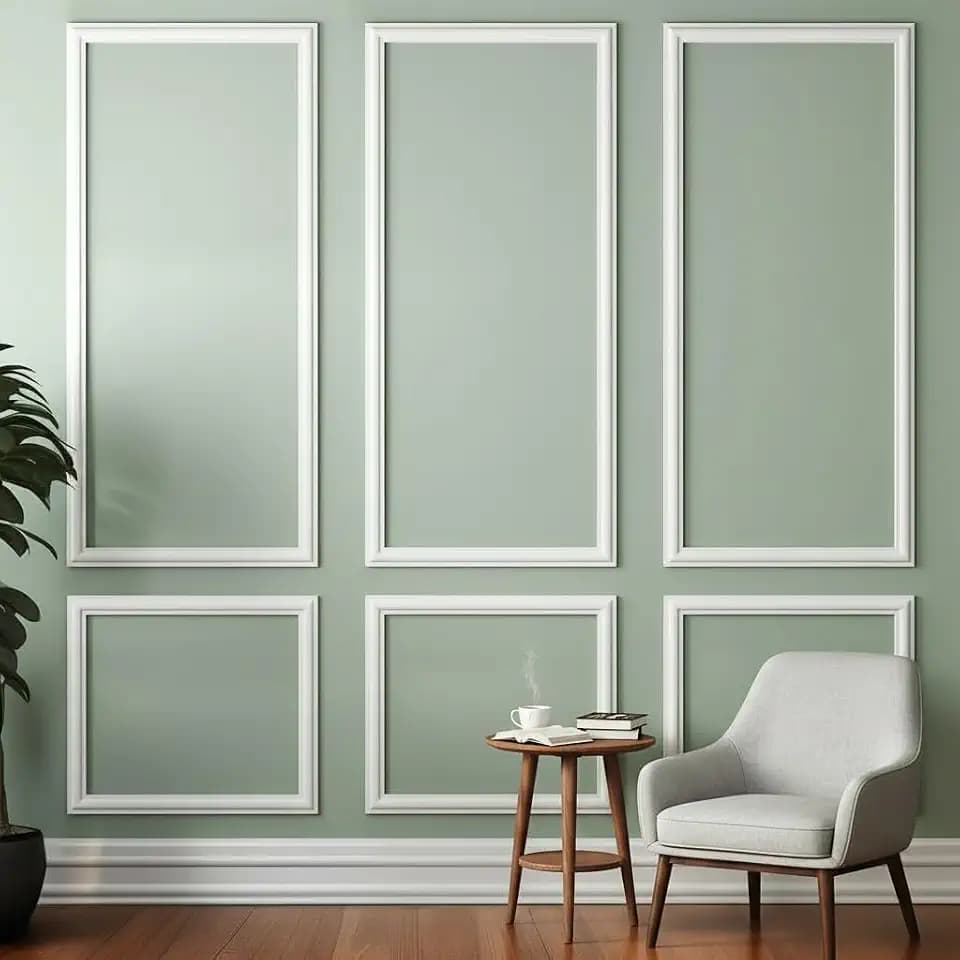 Peel and Stick Wall Molding Kit, 6 Large Frames, 54 x 24 Inch
