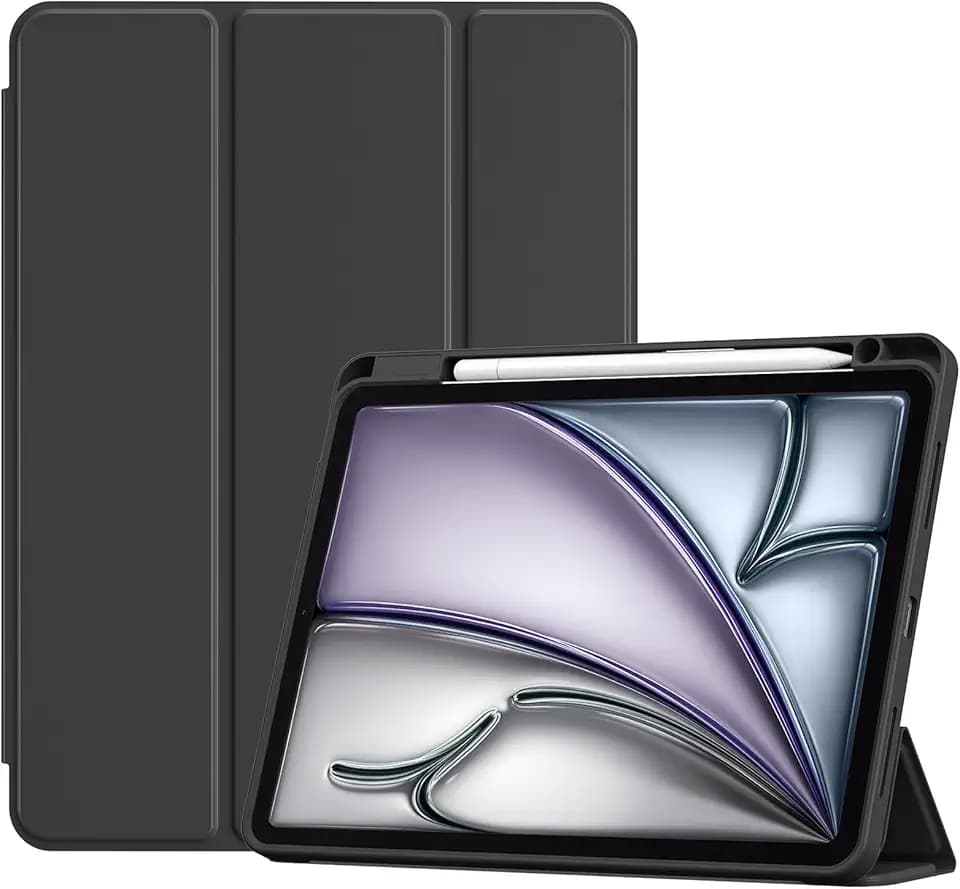 ProCase for iPad Air 11 Inch Case M4/M3/M2, Air 5th/4th Gen 10.9, Black