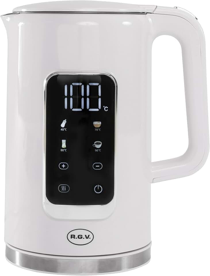 RGV Elektrischer Wasserkocher Touch RGV mit voreingestellten Optionen für Getränke, digitale Steuerung, Kapazität 1,7 l
