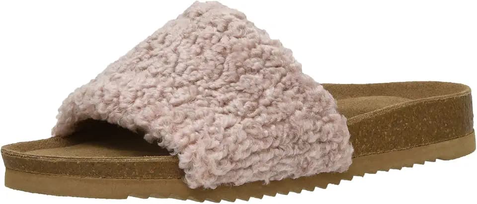CUSHIONAIRE Women's Lonie Cork footbed Slide Sandal with +Comfort