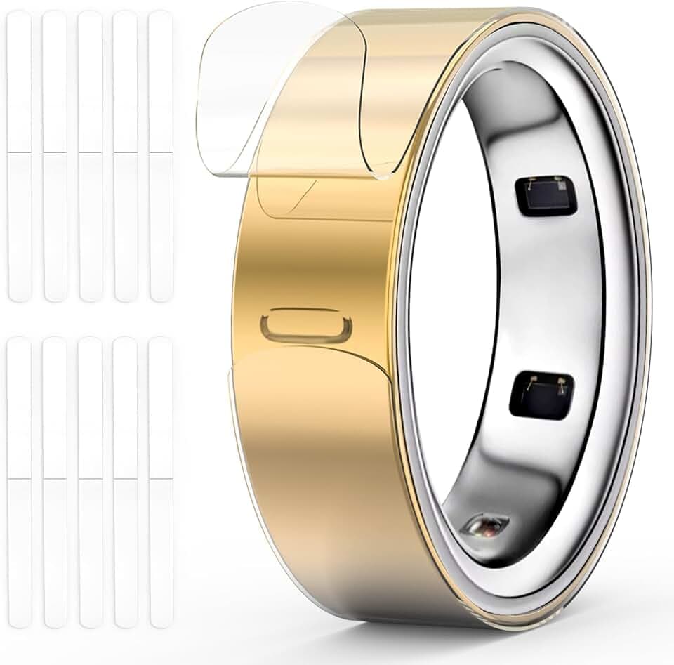 10 Pack Ultra-Thin Clear Protector for Oura Ring Gen 4/3, Invisible Full-Cover Scratch-Resistant Film Skin Compatible with Gen 4 Ceramic & Gen 3 Horizon/Heritage