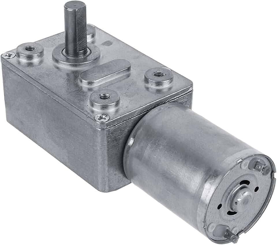 DC 12V Reversible Hochdrehmoment Turbine Schneckengetriebemotor Geschwindigkeitsreduzierung Elektromotor Total Metall 5/6/20/40/62 (U/MIN)(40RPM)