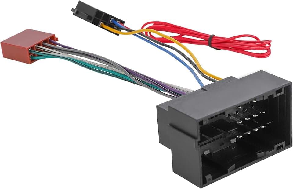 RED WOLF Car ISO Radio Wiring Harness for 2014-2019 Ram 1500, 2018-2020 Jeep, 2015-2020 Chrysler w/16 Pin ISO Wire Plug Connector Install Aftermarket Stereo Head Units for Pioneer Alpine Kenwood