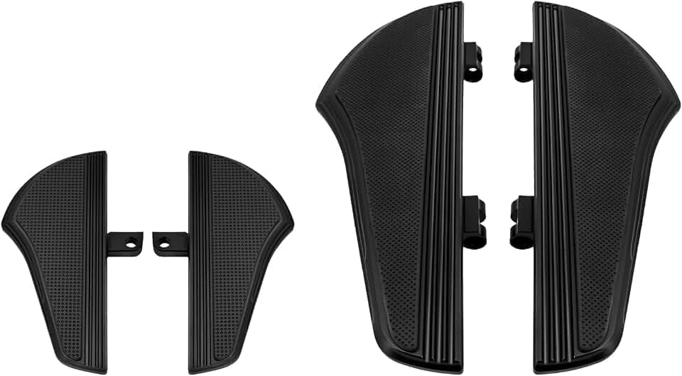 Motorcycle Floorboards Set Foot Boards Fit for Harley Touring & Trike,Black