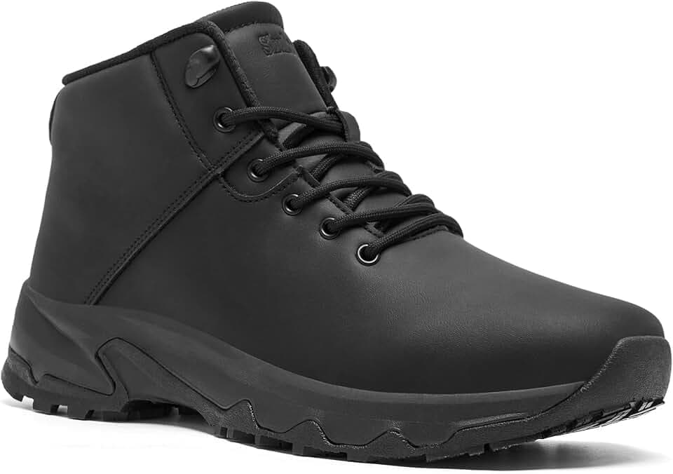 SHULOOK Non Slip Work Boots for Men Slip Resistant Shoes Restaurant Kitchen