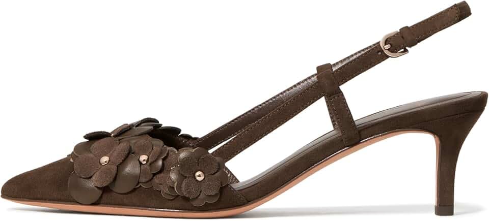 kate spade new york Women's Spade Flower Garden Smooth Leather Slingback Pump
