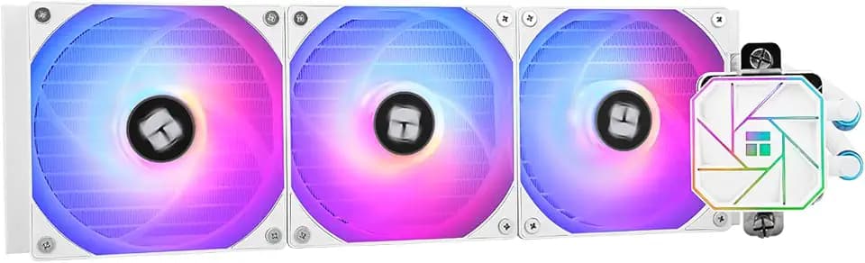 Thermalright Aqua Elite 360 White V3 Water Cooling CPU Cooler 3 PWM ARGB Fans with S-FDB Bearings,Efficient PWM Controlled Pump,for AMD/AM4/AM5, Intel LGA1150/1151/1200/2011/1700/1851(AE360 White V3)